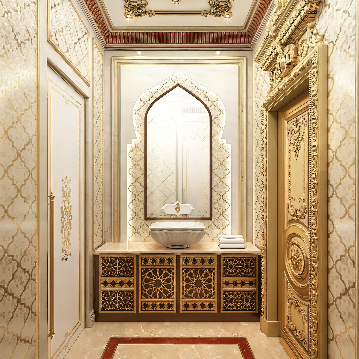 Unique bathroom interior