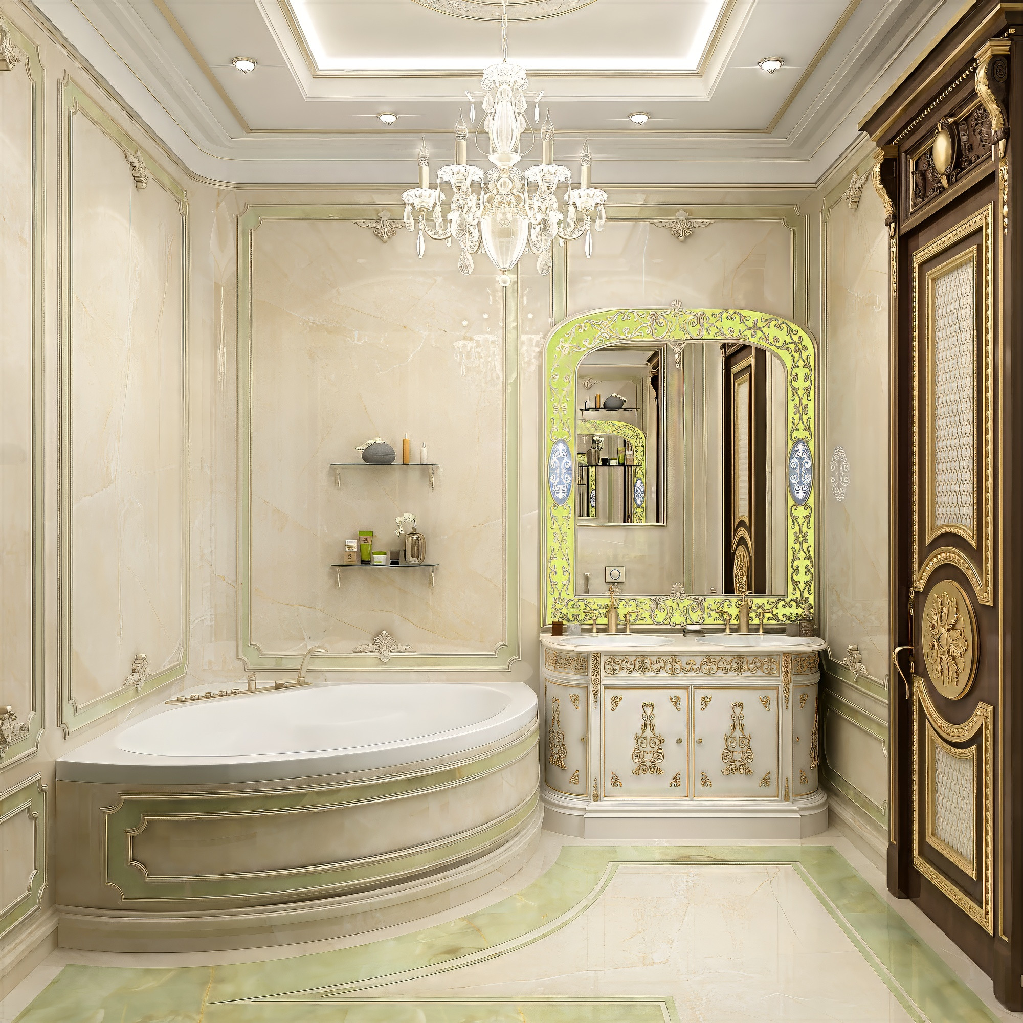 Chic modern bathroom