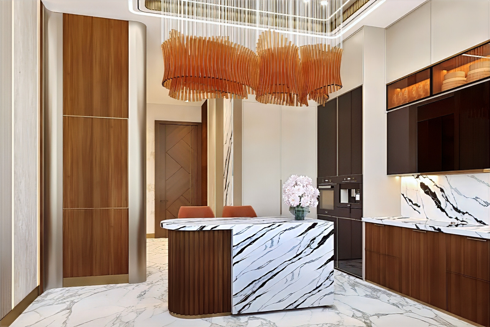 LUXURY CLASSIC-STYLE KITCHEN INTERIORS