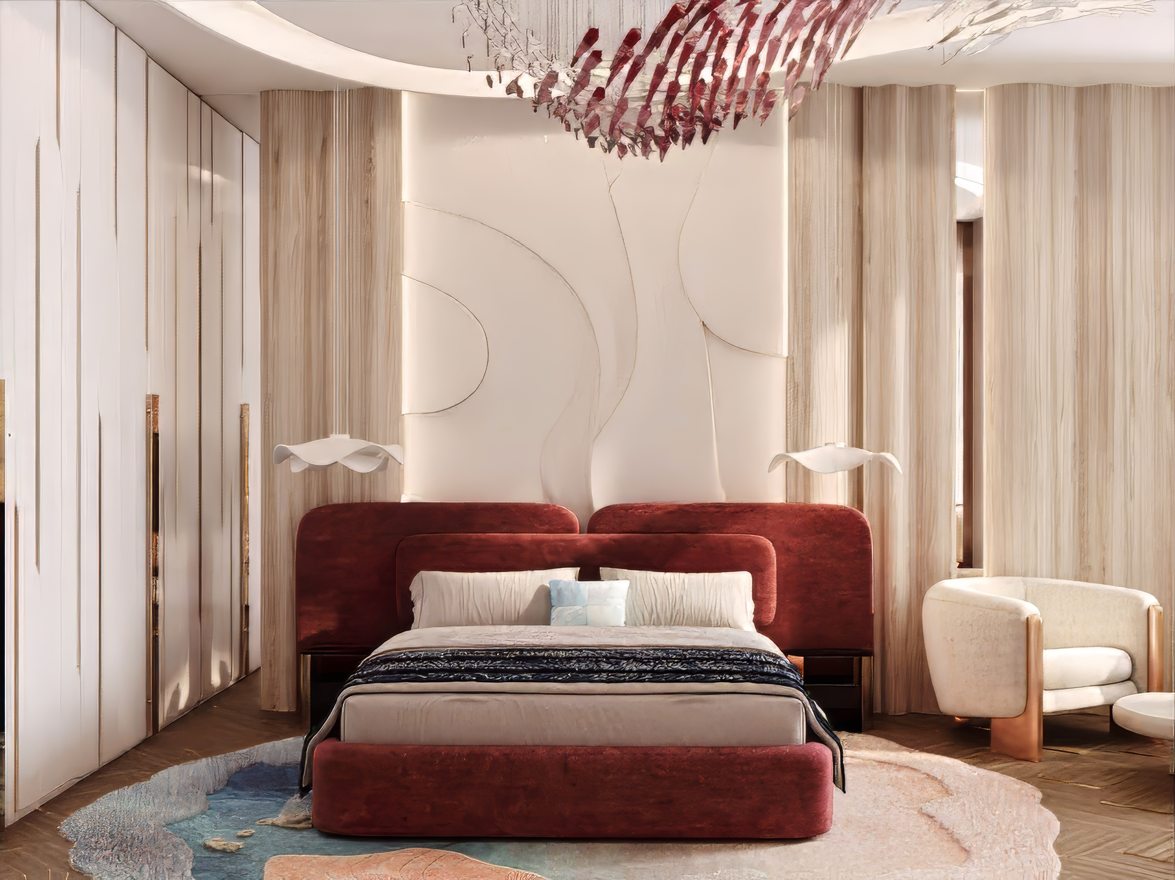 Comfortable Elegancy bedroom by Katrina Antonovich