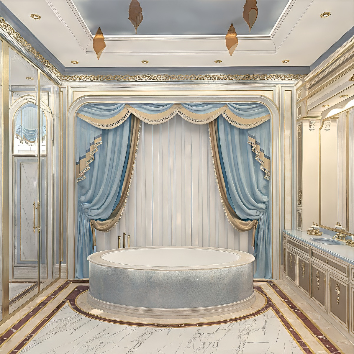 LUMINOUS STYLE BATHROOM INTERIOR DESIGN