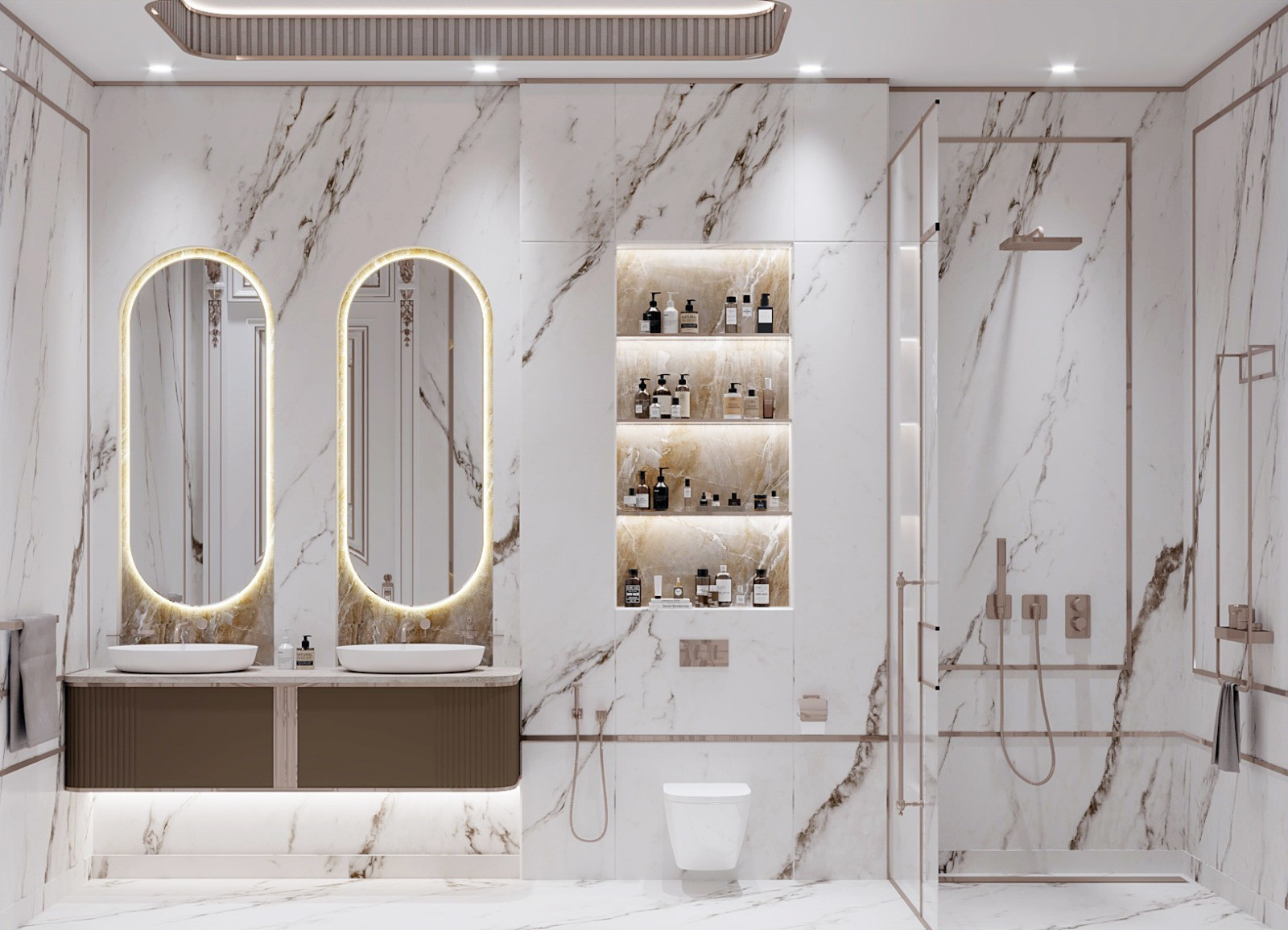 Interesting bathroom design