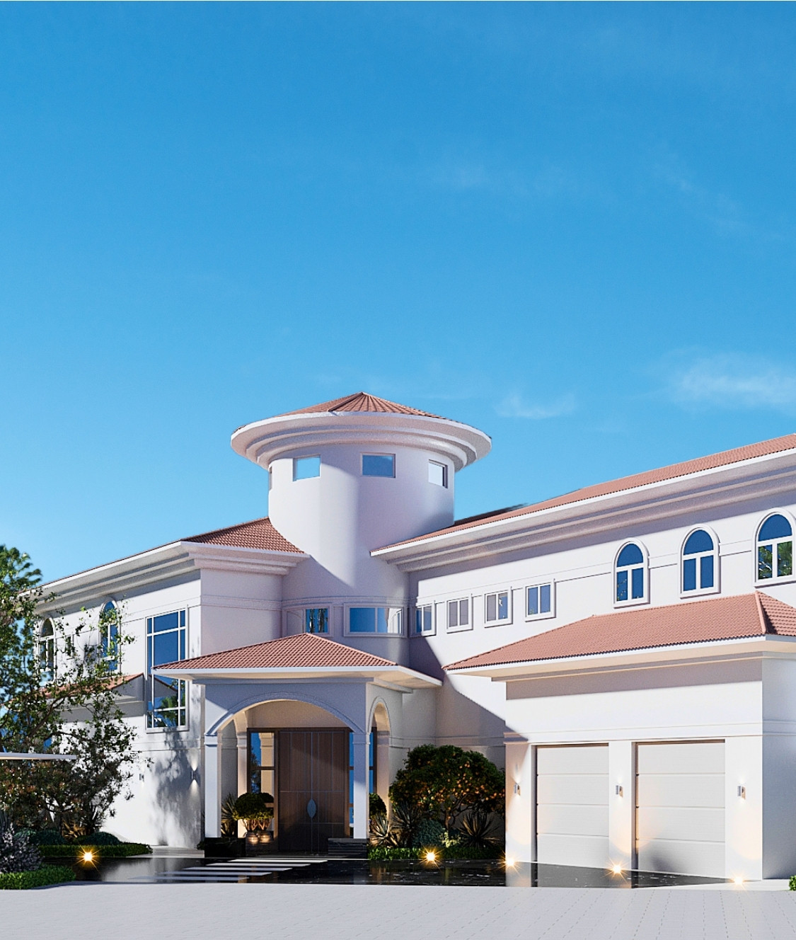 Exterior Design in Villa Palm Jumeirah