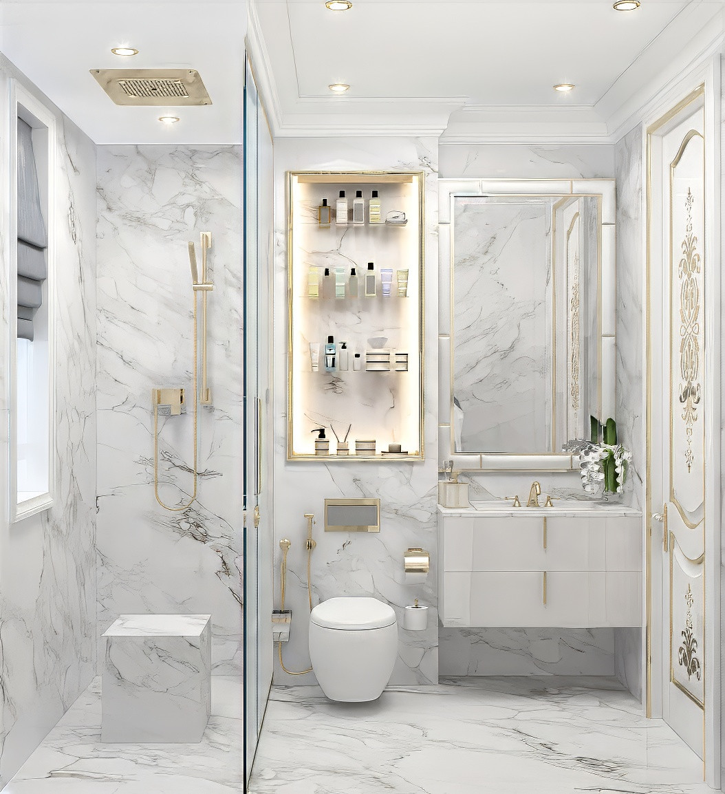 Refined Bathroom interior design
