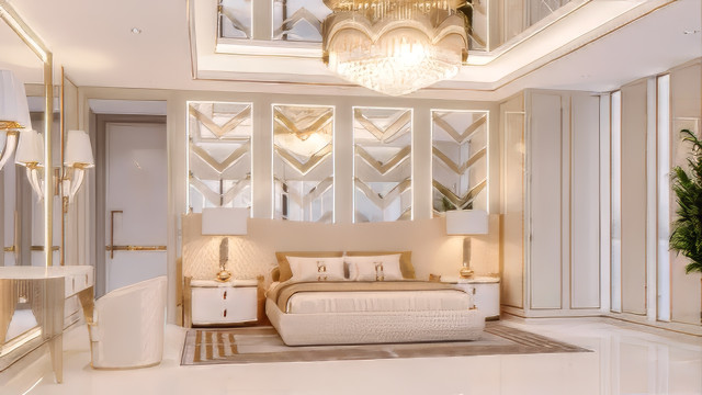 Chic bedroom interior design