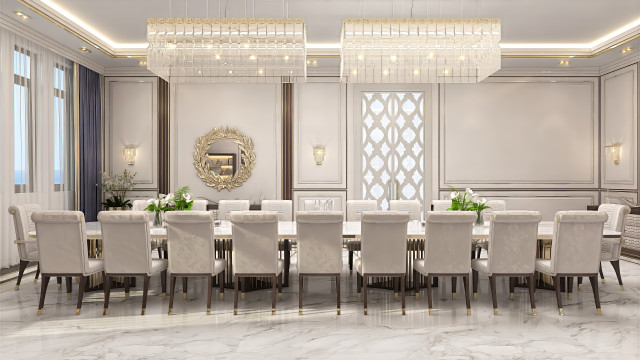 تصميم غرفة طعام عصريه