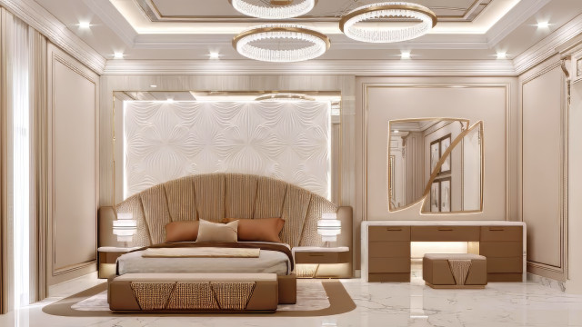 Luxury bedrooms in classic style