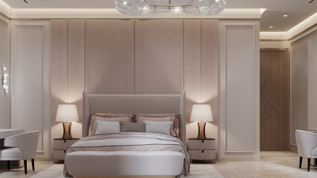 Exquisite bedroom interior
