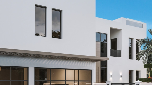 A Modern Villa Exterior & Landscape Design in Al Barari, Dubai