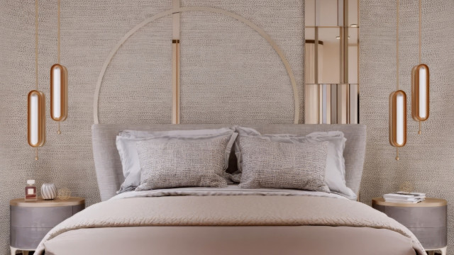 Эксклюзивный дизайн спальни. Мебель на заказ класса люкс