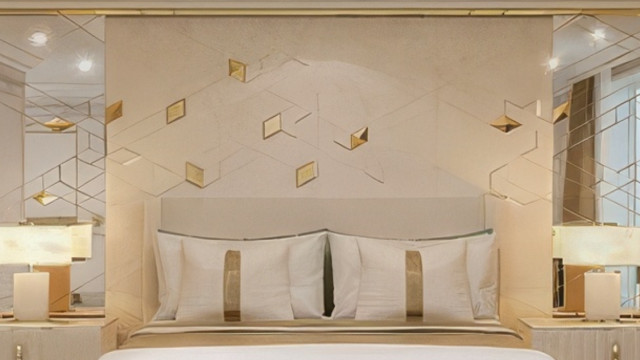 Gorgeous villa bedroom decoration