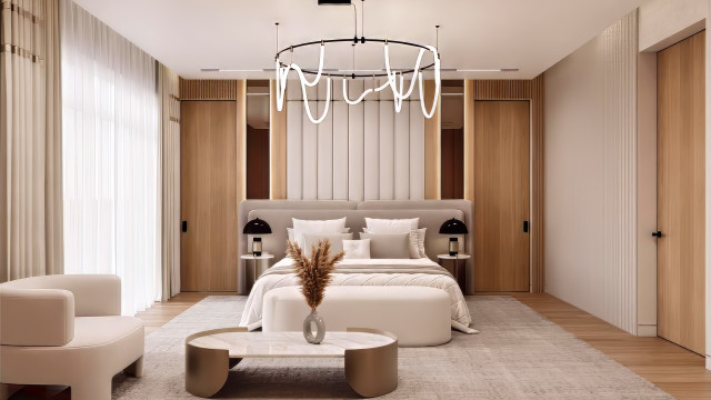 Elegancy Bedroom interior design by Luxury Antonovich Design