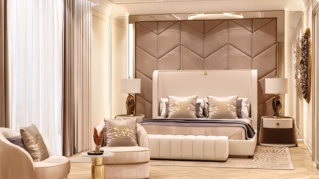 Master Bedroom interior design in Royal Style