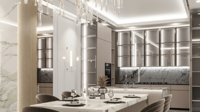 Современный дизайн роскошной кухни