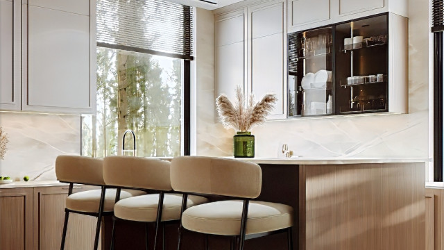 Bright decor for kitchen interior