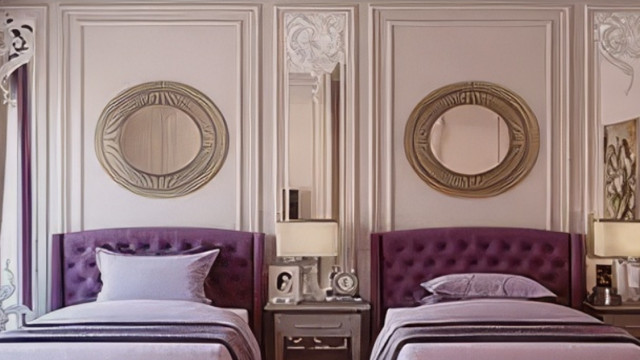 Exclusive guest bedroom interior