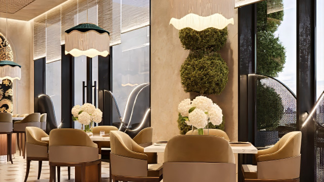 تصميم داخلي وديكور مطعم في لوس انجلوس