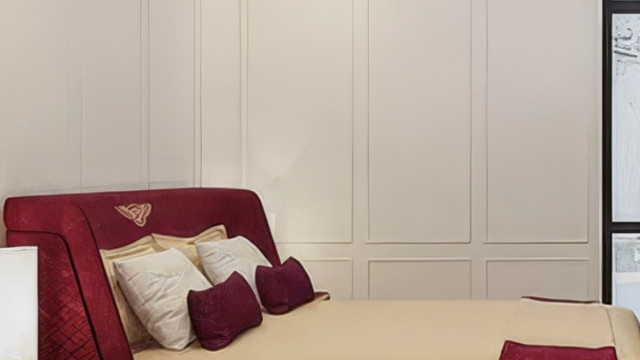 Romantic mood bedroom interior