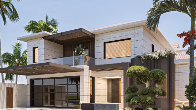 Palm Jumeirah Modern Renovation Exteriors