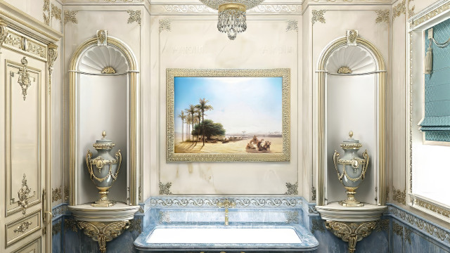 Elegant Bathroom Interior Design in Dubai