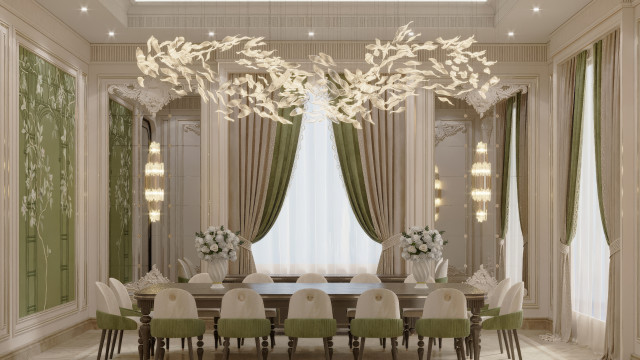 Round family dining room