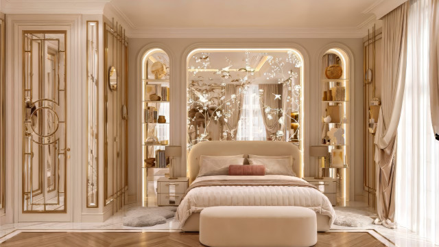 Modern master bedroom