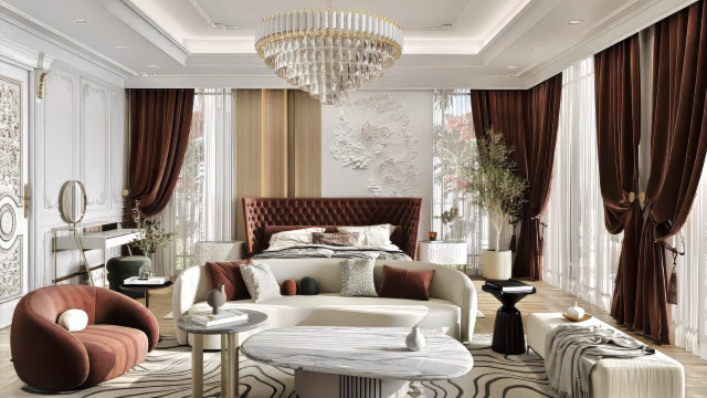 Modern Oriental Design Bedroom