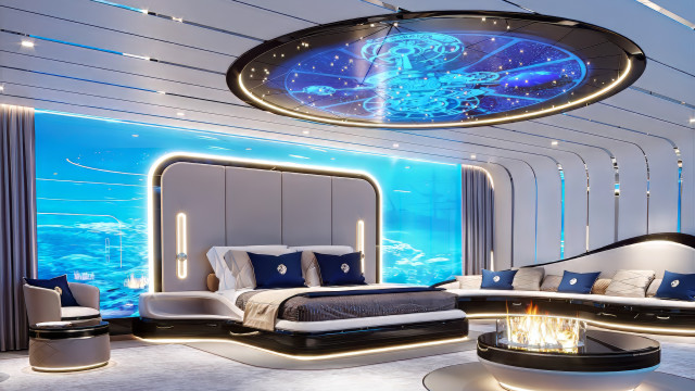 Under Water Bedroom Interior Design