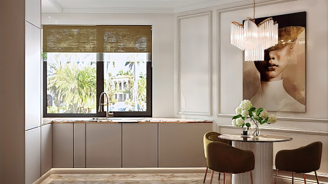 Open Space for Dining Room and Kitchen Design