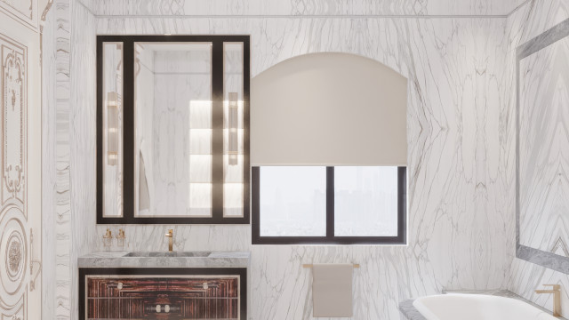 Cozy bathroom interior