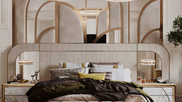 Великолепная идея декора спальни