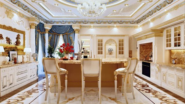 Family kitchen interior