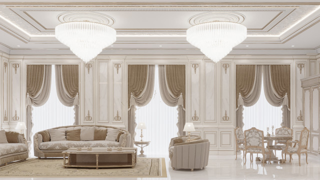 Дизайн женского маджлиса: арабская роскошь и уют