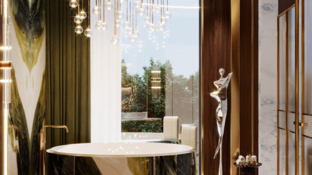 أفضل تصميم داخلي للحمام في لوس انجلوس