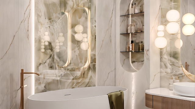 MINIMALIST LUXURY BATHROOM INTERIOR DESIGN