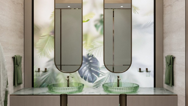 Bathroom Interior in Neoclassical