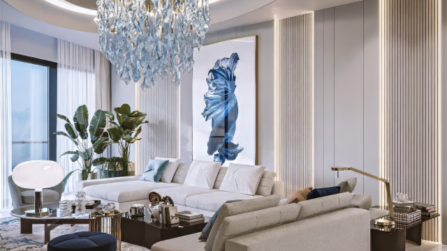 Neoclassical Family Sitting Room