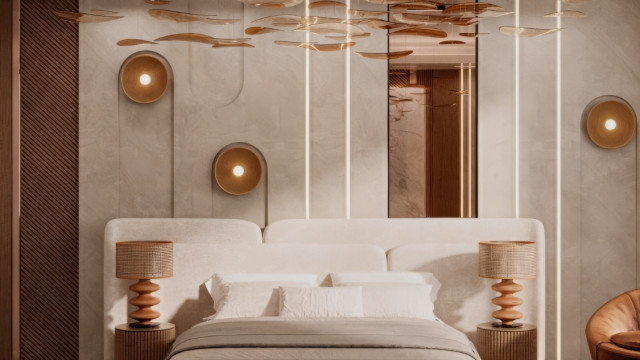 Stylish bedroom interior