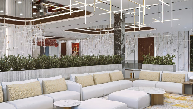 Chic family sitting room for Luxury Villa