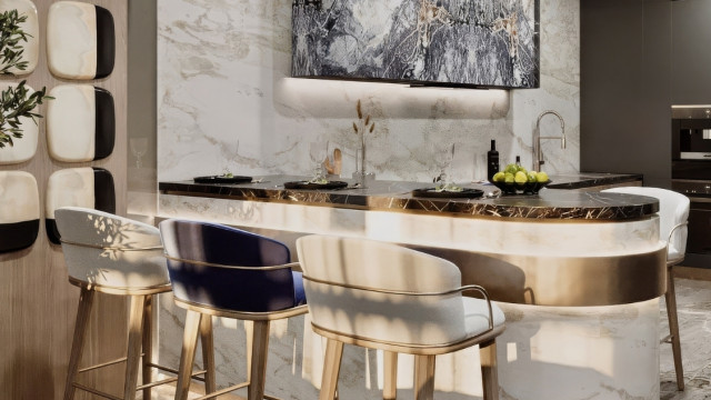 ARTISTIC GYPSUM AND JOINERY DESIGN FOR KITCHEN INTERIORS