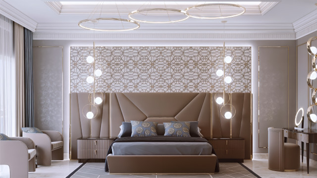 Charming Bedroom Interior Design in Dubai