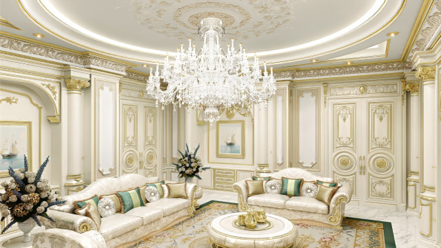 Luxury Decor Family Sitting Room UAE