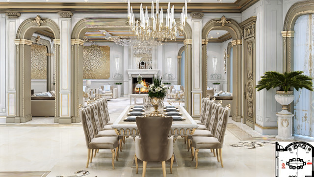 Aesthetic Dining Room Dubai