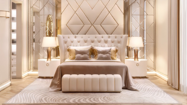 Elegant Bedroom Design Dubai