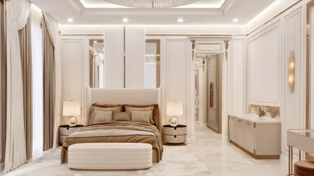 Elegant bedroom development by Luxury Antonovich Design