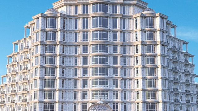 Modern Hotel Facade in Dubai