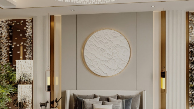 Luxurious Bedroom Design For Villa In Dubai