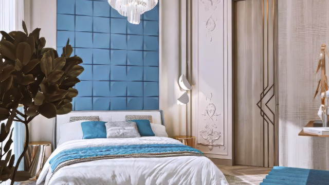 Bedroom Interior in Oriental Style UAE