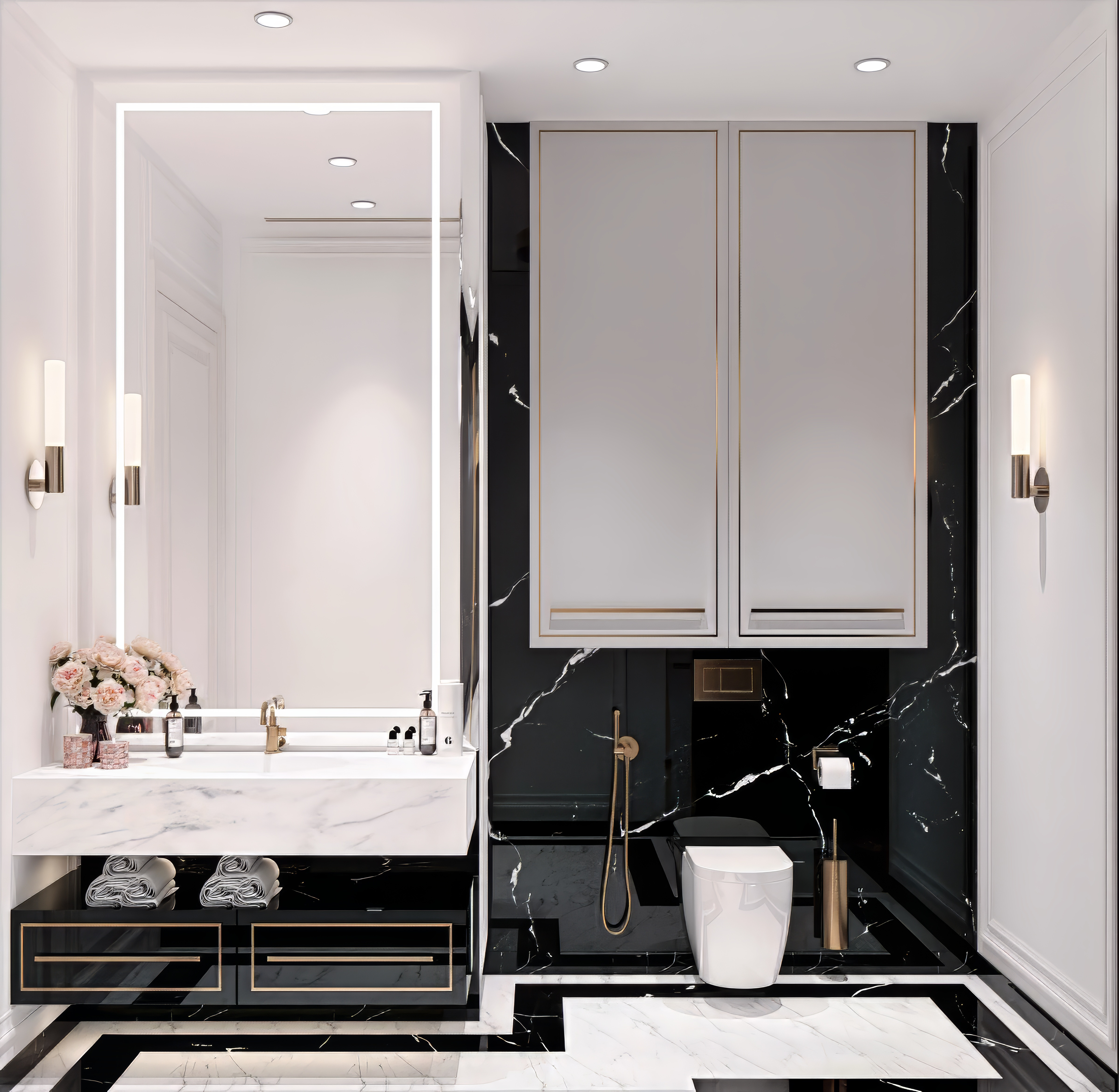 Glamorous Bathroom Design In Abu Dhabi