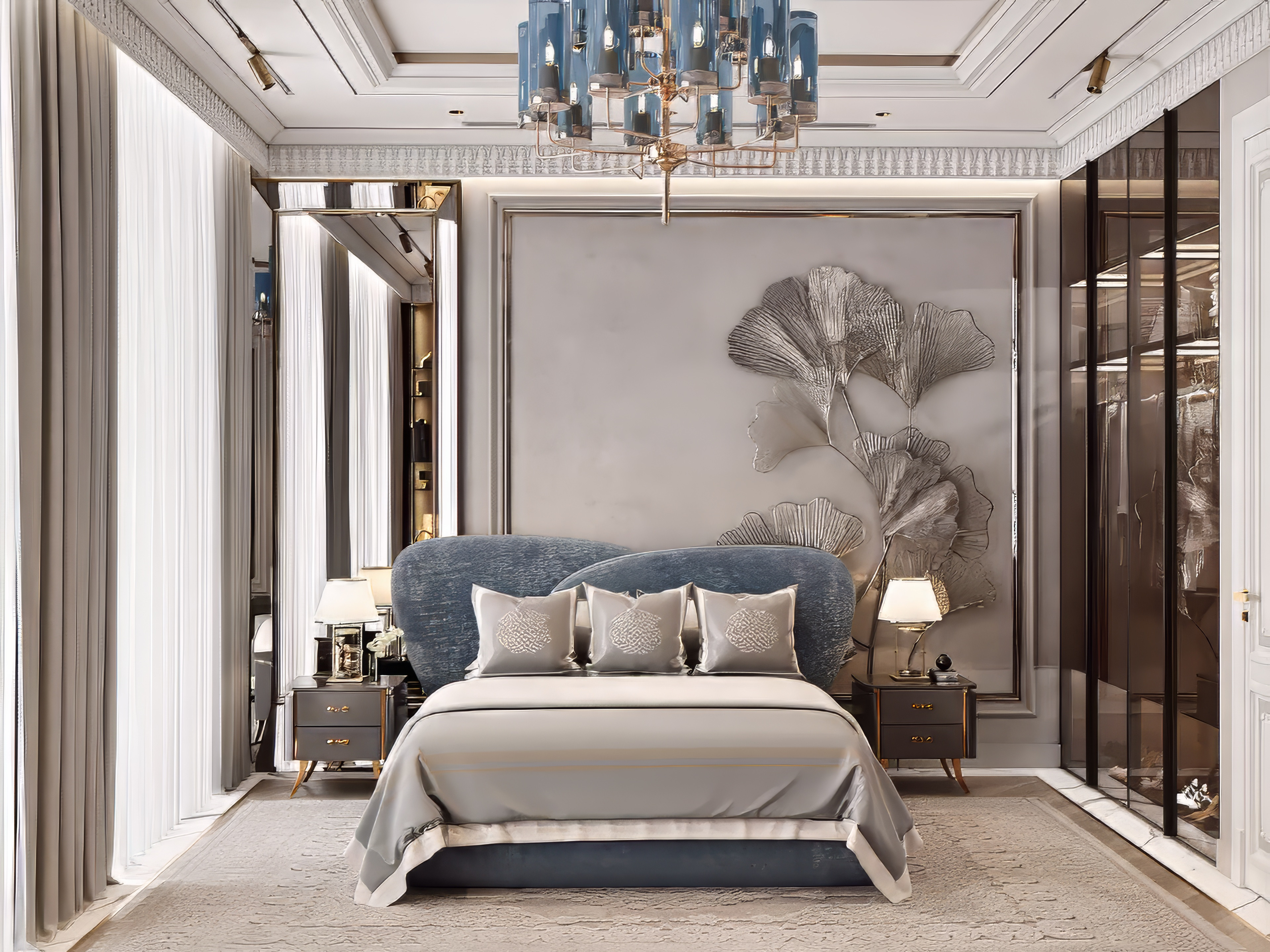 Deluxe contemporary bedroom